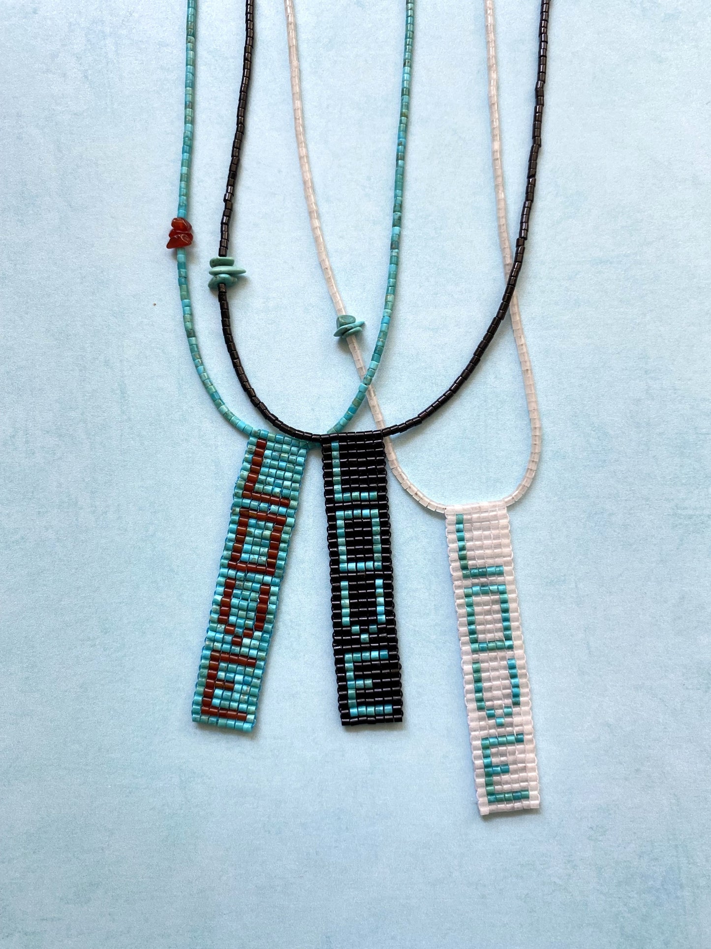 LET LOVE RULE NECKLACE IN WHITE JADE