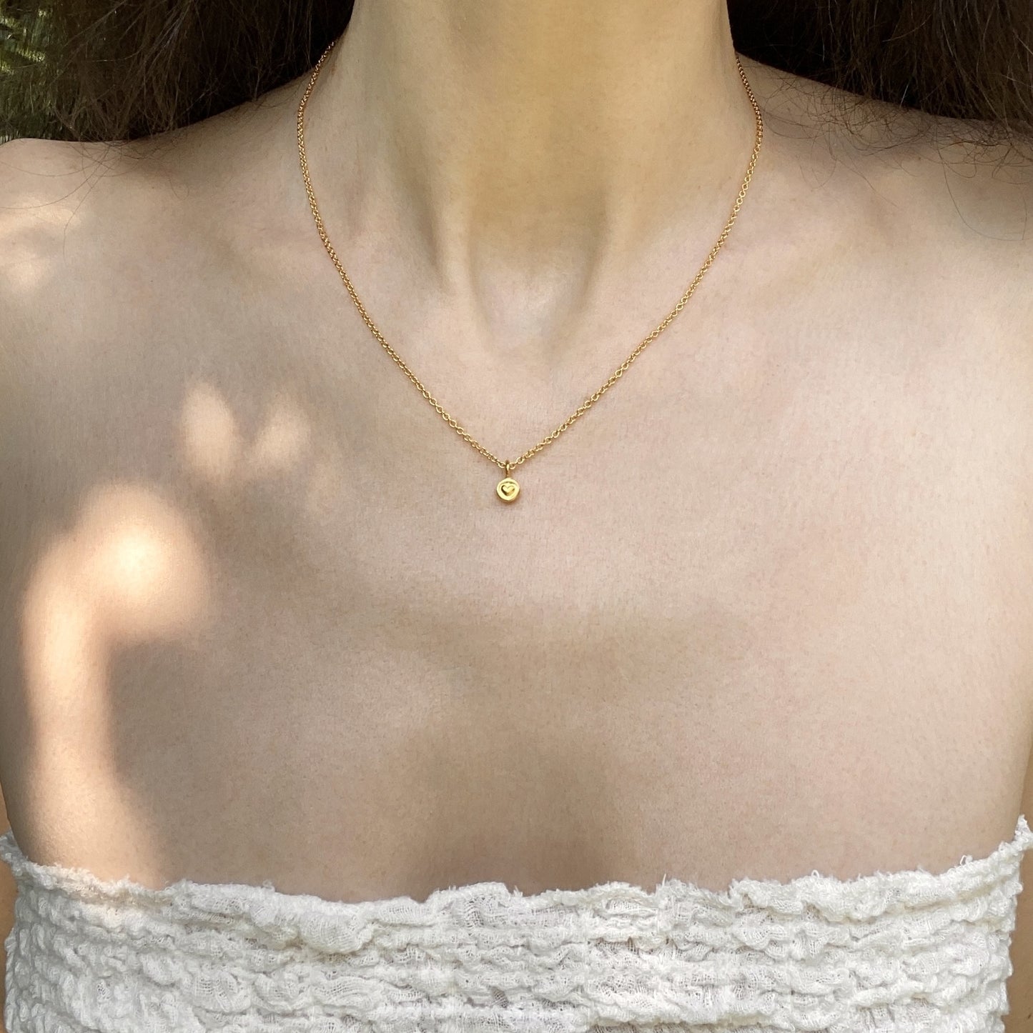 PURE LOVE HEART PENDANT CHAIN NECKLACE